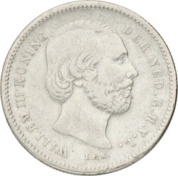 25 Cent. Willem III. 1889. Zeer Fraai -.