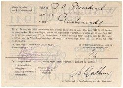 Nederland. 1 Gulden. Waardebon. Type 1940/1941. - Prachtig.