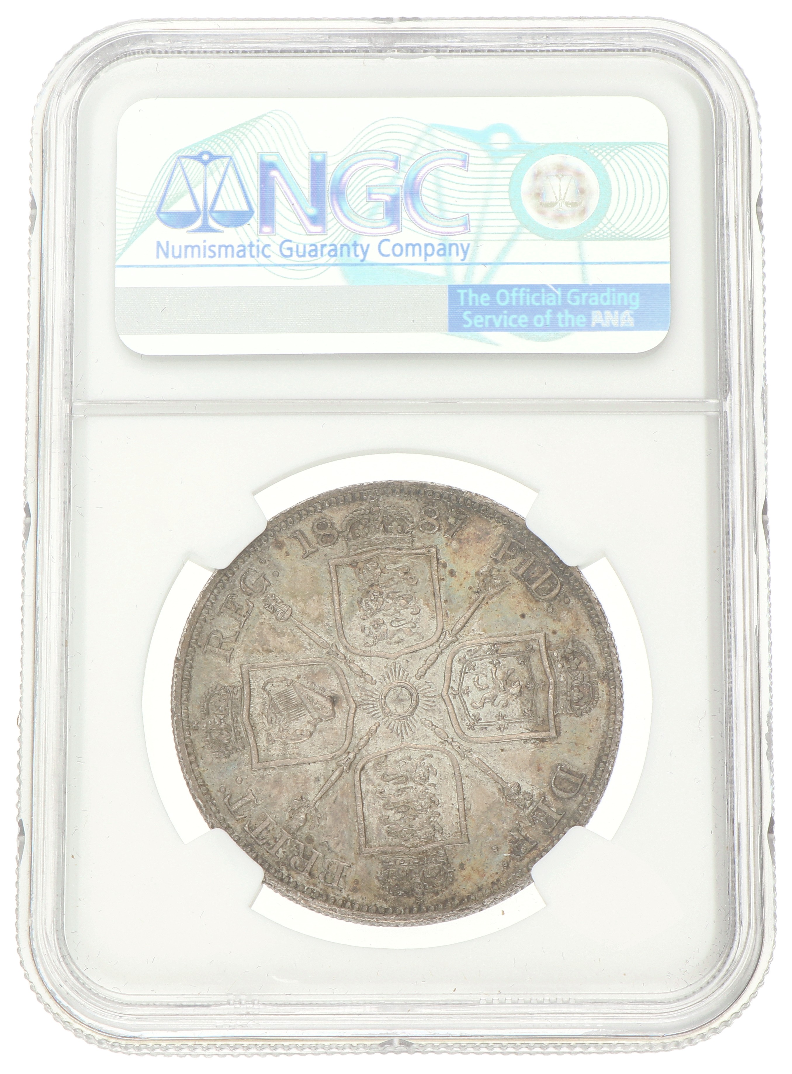 Great Britain. 2 Florin. 1887 - Arabic 1. MS 62.