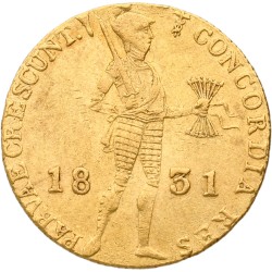 Gouden dukaat. Willem I. 1831. AU 55.