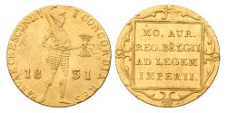 Gouden dukaat. Willem I. 1831. AU 55.