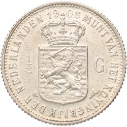 ½ Gulden. Wilhelmina. 1906. MS 61.