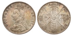 Great Britain. 2 Florin. 1887 - Arabic 1. MS 62.