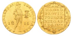Gouden dukaat. Willem I. 1815. MS 61.