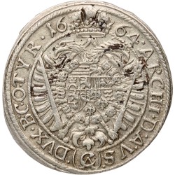 Austrian Empire. Vienna. Leopold I. 15 Kreuzer. 1664 CA. AU 55.