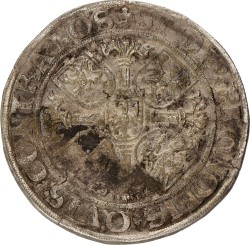 German States. Brandenburg-Franken. Albrecht Alcibiade von Bayreuth. Thaler. 1549. VF