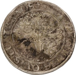 German States. Brandenburg-Franken. Albrecht-Alcibiade von Bayreuth. Thaler. 1549. VF.