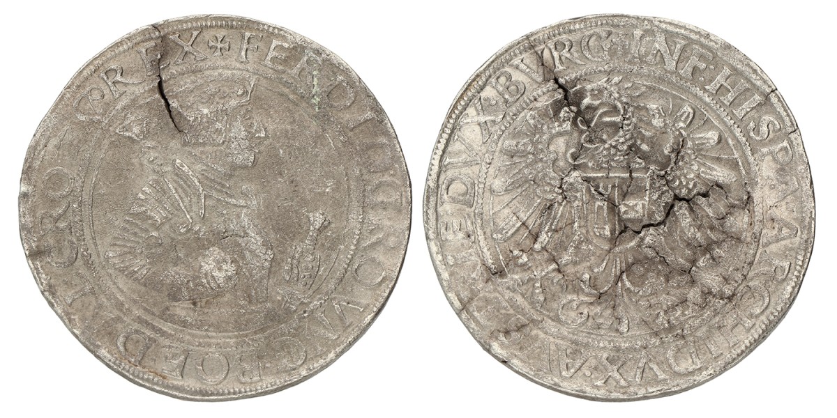 Austria. Hall. Ferdinand I. Thaler. 1531-1547. VF.