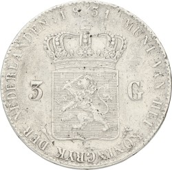 3 Gulden. Willem I. 1831. Zeer Fraai -.
