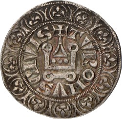 France. Feudal. Philippe IV. Gros Tournois. ND (1291 - 1295). VF / XF.