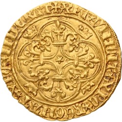France. Charles VII. Ecu d'Or a la Couronne. N.D. (1422 - 1461). MS 61.