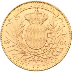 Monaco. Albert I. 100 Francs. 1904A. MS 61.