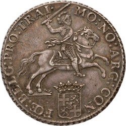 Dukaton of zilveren rijder. Utrecht. 1767. AU 55.