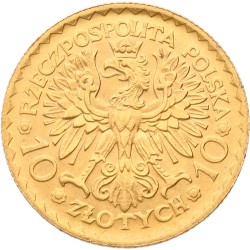 Poland. 10 Zlotych. 1925. MS 64.