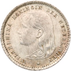 10 Cent. Wilhelmina. 1893. MS 63.