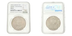 German states. Prussia. Wilhelm II. 5 Mark - 200th Anniversary of the Kingdom. 1901 A. MS 63