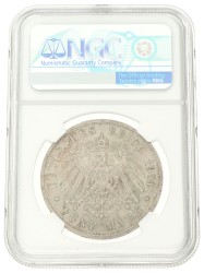 German states. Prussia. Wilhelm II. 5 Mark - 200th Anniversary of the Kingdom. 1901 A. MS 63