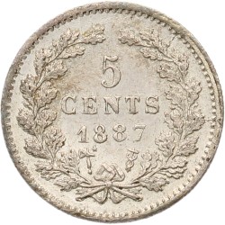 10 Cent. Willem III. 1887. MS 64.
