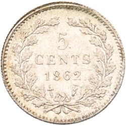 5 Cent. Willem III. 1859. MS 66+.