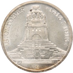 German states. Saxony. 3 Mark - 100th Anniversary of the Völkerschlacht. 1913 E. MS 63