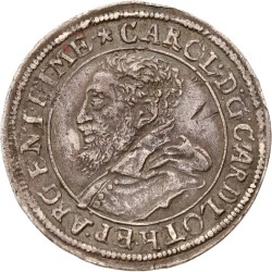 German states. Bishopric of Elzas. Strasbourg. Karl von Lothringen. Teston. N.D. (1593 - 1607). AU details.