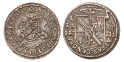 German states. Bishopric of Elzas. Strasbourg. Karl von Lothringen. Teston. N.D. (1593 - 1607). AU details.