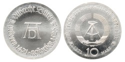 Germany. DDR. 10 Mark - Albrecht Dürer. 1971 E. MS 66.