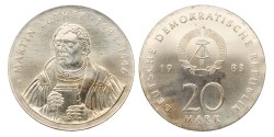 Germany. DDR. 20 Mark - Martin Luther. 1983. MS 68.