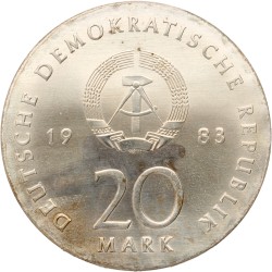 Germany. DDR. 20 Mark - Martin Luther. 1983. MS 68.