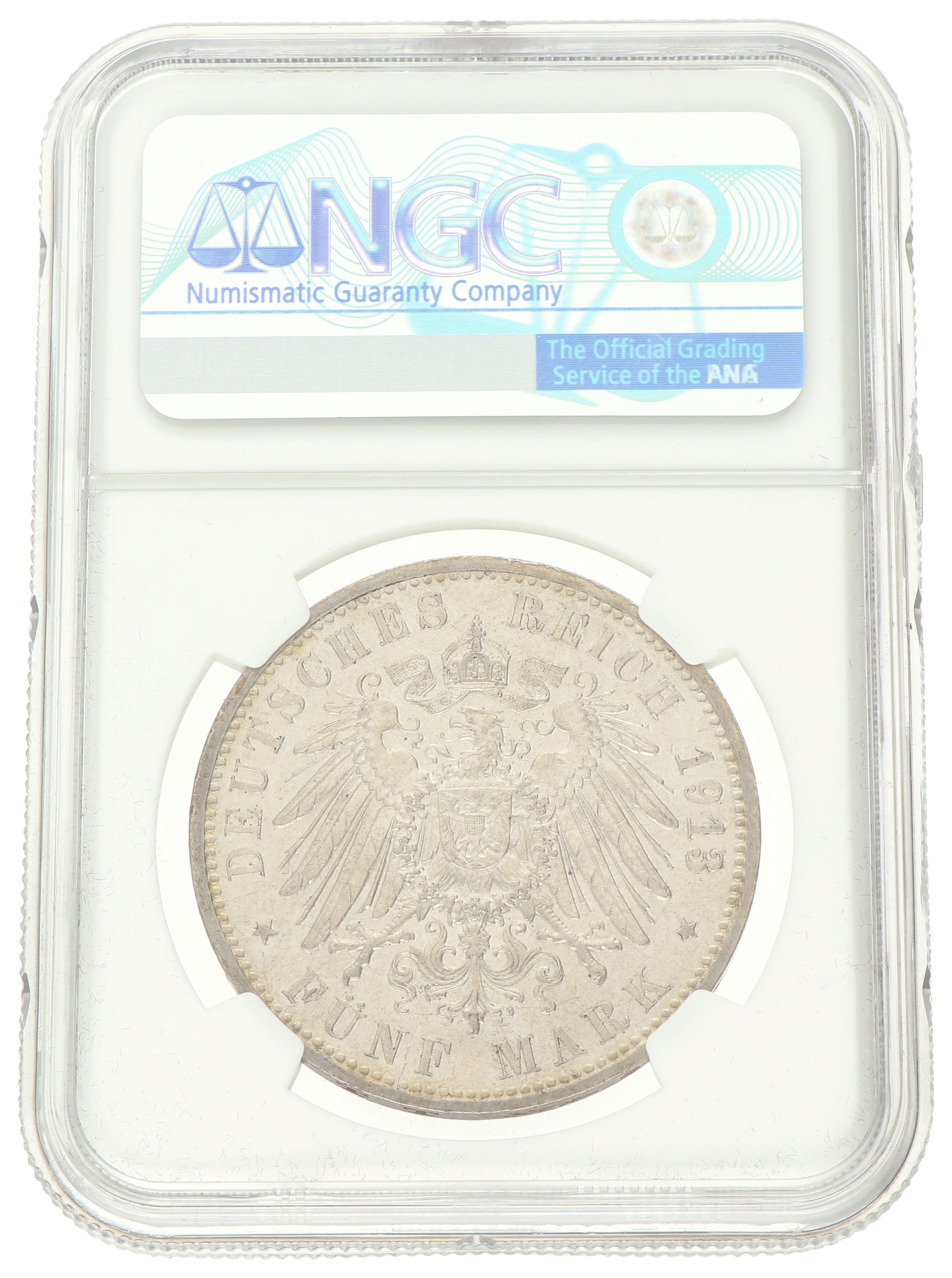 German states. Hamburg. 5 Mark. 1913 J. MS 63