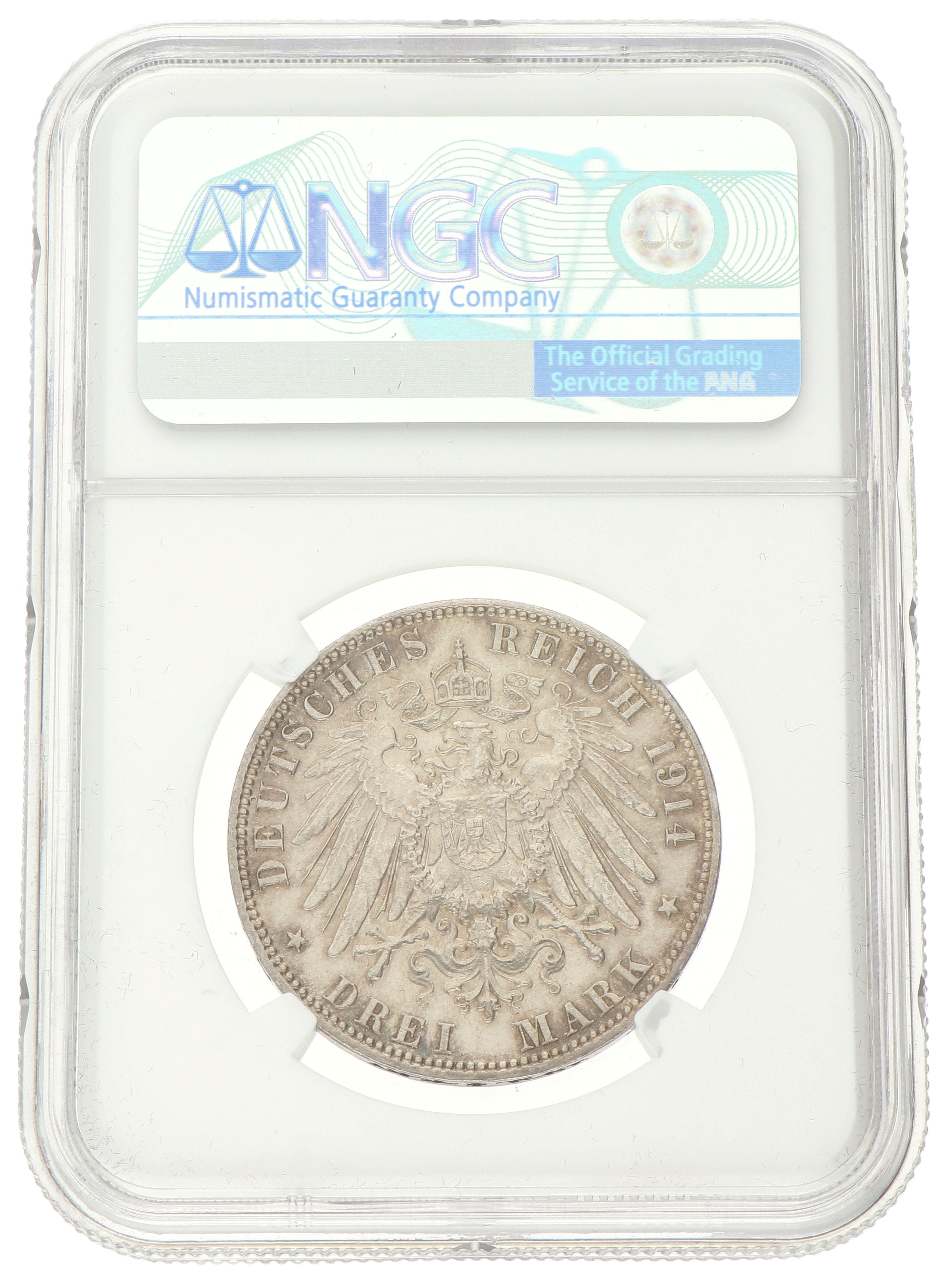 German states. Hamburg. 3 Mark. 1914 J. MS 63