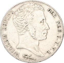 3 Gulden. Willem I. 1824 U. Prachtig -.