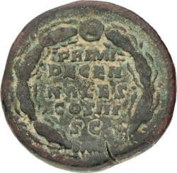 Roman Empire. Antonius Pius. Sestertius. ND (138 - 161). VF.