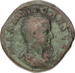 Roman Empire. Maximus. Dupondius. ND (235 - 238). VF.