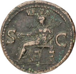 Roman Empire. Germanicus. As. ND (15 BC - 19 AD). VF.