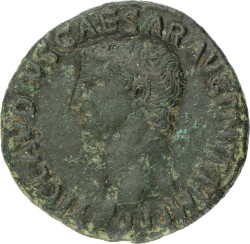 Roman Empire. Claudius. As. ND (41 - 54 AD). VF.