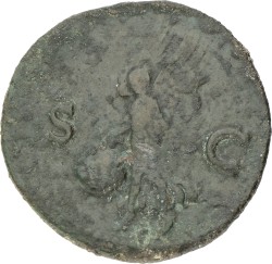 Roman Empire. Nero. As. ND (54 - 68 AD). F.
