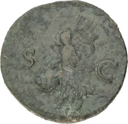 Roman Empire. Nero. As. ND (54 - 68 AD). F.