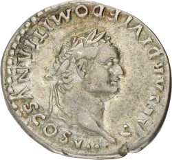 Roman Empire. Domitianus. Denarius. (69 - 81 AD). F.