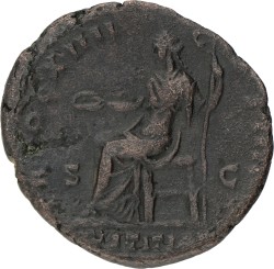 Roman Empire. Antonius Pius. As. ND (138 - 161 AD). VF.