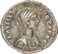 Roman Empire. Plautilla. Denarius. ND (202 - 205 AD). VF.