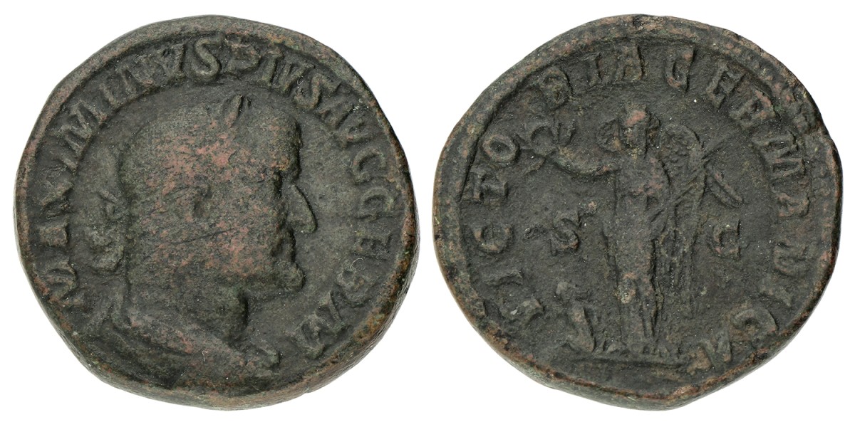 Roman Empire. Maximus I Thrax. Sestertius. ND (235 - 238 AD).