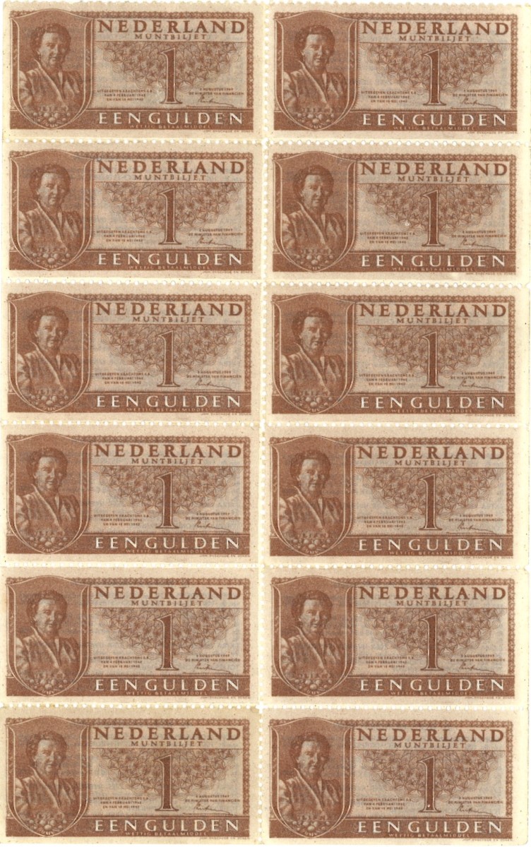 Nederland. 10 Wopu-wonderpunten. Waardebon. Type 1949. Type Juliana. - UNC.