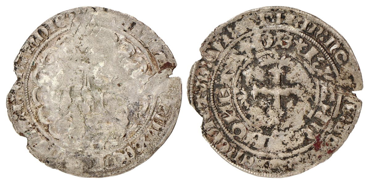 Dubbele Groot. Willem V van Beieren. ND (1354 - 1388). Fraai.
