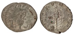 Roman Empire. Valerianus II & Salonius. Lot (2) Antoninianus. ND (256 - 258 AD) & ND (258-260). F.