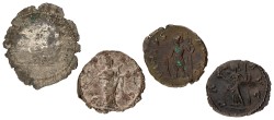 Roman Empire. Posthumus, Victorinus,Tetricus I & Tetricus II. Lot (4) Antoninianus. ND (259 - 273 AD). F - VF.