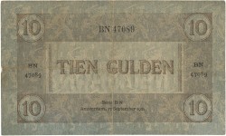 Nederland. 10 Gulden. Bankbiljet. Type 1921. - Zeer Fraai.