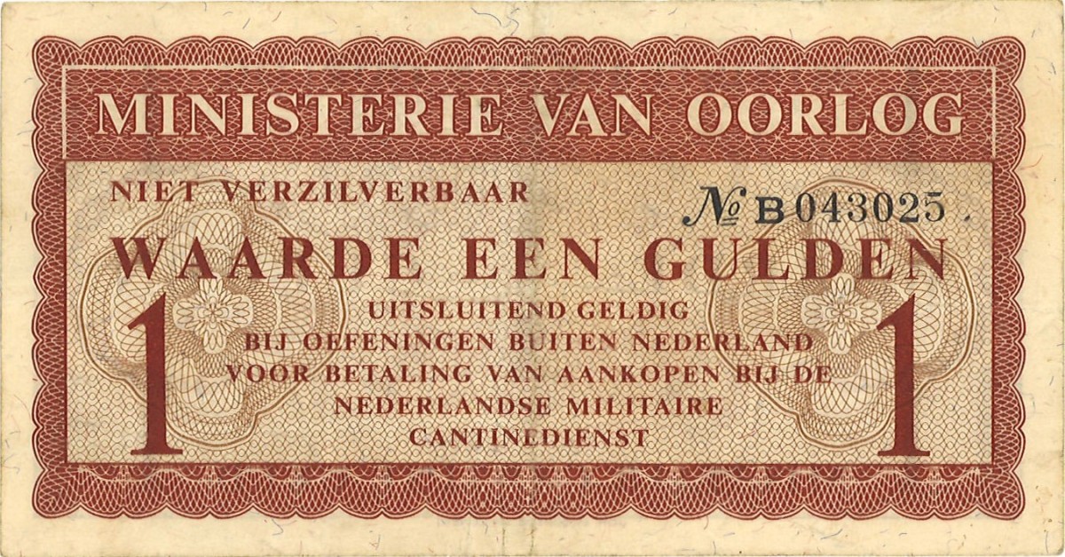 Nederland. 1 Gulden. Waardebon. Type ND. - Fraai / Zeer Fraai.