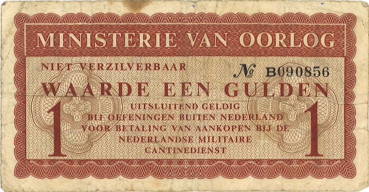 Nederland. 1 Gulden. Waardebon. Type ND. - Fraai.