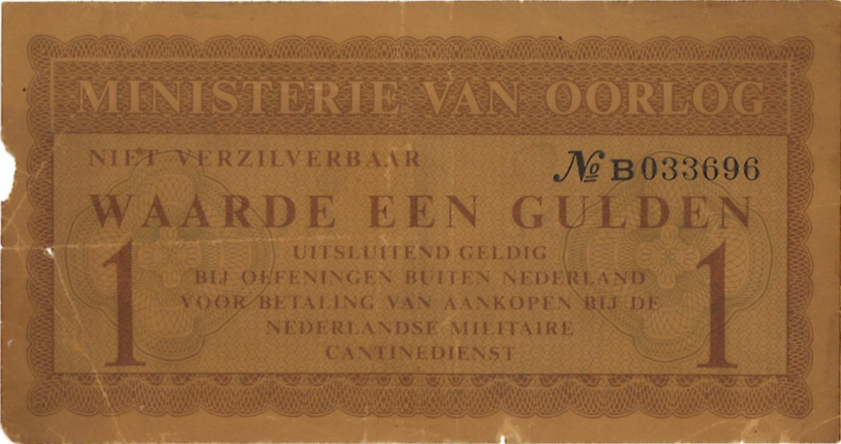 Nederland. 1 Gulden. Waardebon. Type ND. - Fraai.